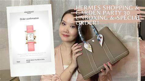 hermes gpt 30|HERMES UNBOXING & REVIEW: Garden Party 30 (Unboxing, .